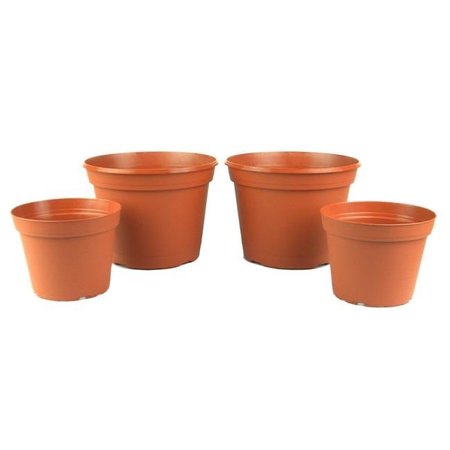 POPPELMANN Poppelmann T217ORNS4 6 & 8 in. Ornament Collection Poly Planter Set T217ORNS4